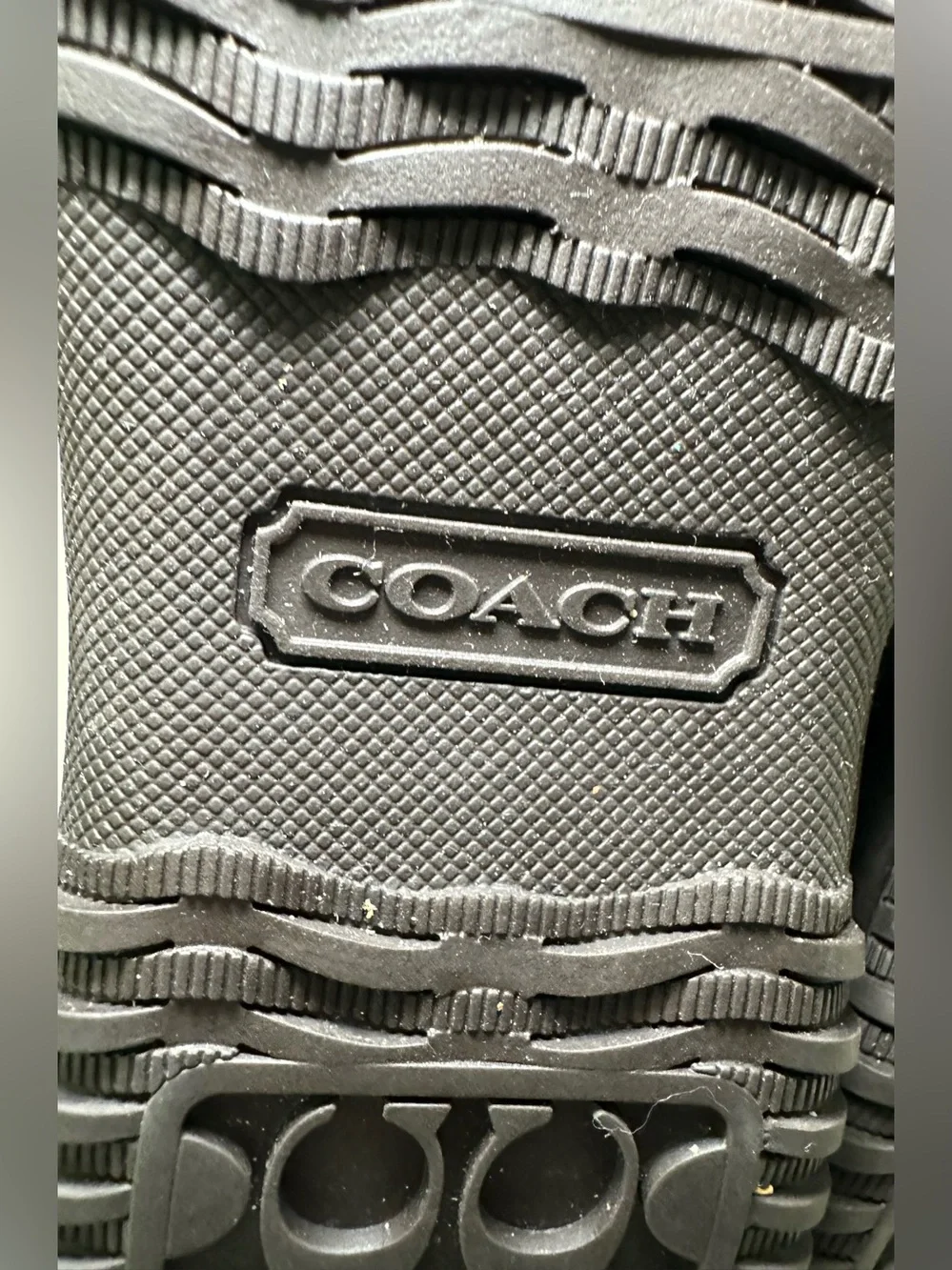 Coach Sherman Signature Logo Shearling Trim‎ Winter Snow Boots Brown Suede 8.5